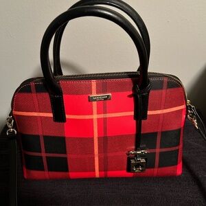 Kate Spade Red Plaid Purse